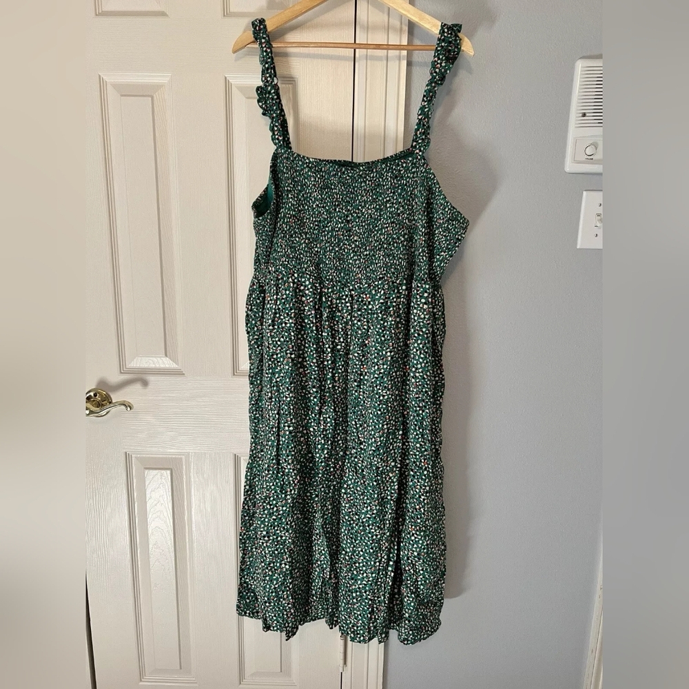 Torrid Teal Floral Midi Dress